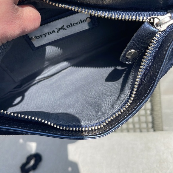 Metallic blue Nicole Bruno clutch in pristine condition - Picture 5 of 5